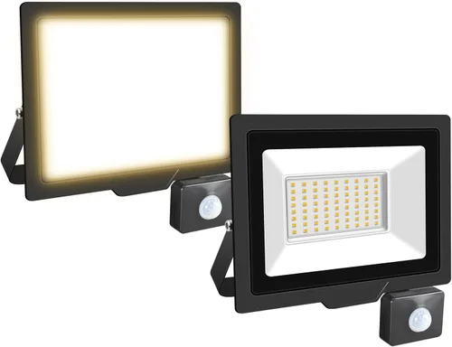 Vista 17 de Willpower 2 unids LED Floodlight 10W 1000lm LED luces de seguridad al aire libre con sensor de movimiento LED luz de trabajo IP66 impermeable PIR