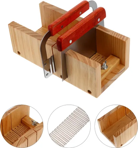 Vista 4 de Molde de madera para cortar jabón con cepillo ondulado recto raspador herramienta de corte para velas hechas a mano herramienta de fabricación