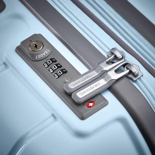Vista 63 de Samsonite Freeform – Maleta rígida, expandible con ruedas dobles giratorias, Blanco