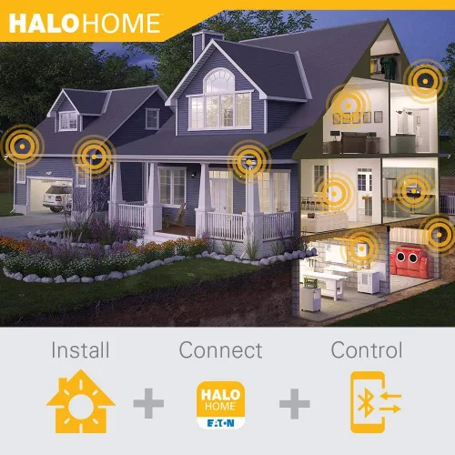 Vista 11 de HALO RL4069BLE40AWH - Luz empotrable LED inteligente con Bluetooth, color blanco