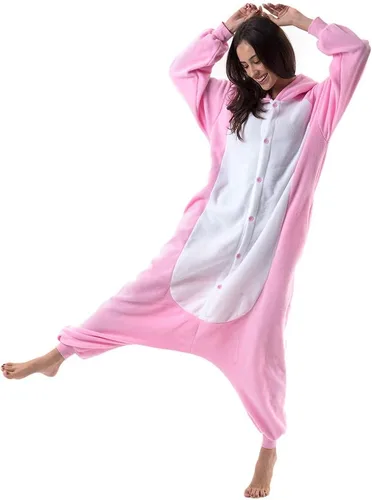 Vista 8 de Beauty Shine Unisex Adult Onesie Pajamas, Cartoon Costume Halloween Christmas Sleepwear Jumpsuit Plush Cosplay