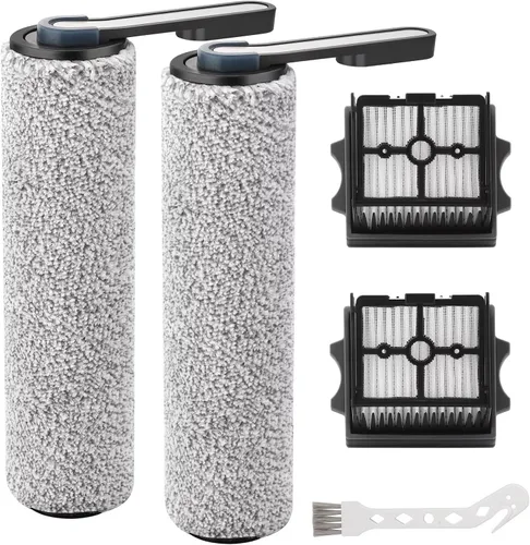 Vista 12 de Rodillos de cepillo F25 y filtro HEPA para aspiradora inalámbrica en seco y húmedo Roborock F25/F25 ACE/F25 ALT/F25 LT/F25 RT/F25 GT, 3 rodillos