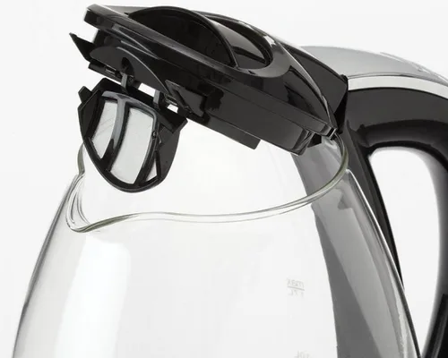 Vista 2 de BELLA Hervidor eléctrico de vidrio Schott alemán de 7 tazas con base extraíble 360
