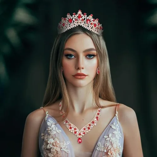 Vista 5 de Kamirola - Corona de reina y tiara corona de princesa para mujeres y niñas, diademas de cristal para novias, disfraces góticos de Halloween