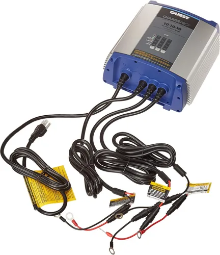 Vista 8 de Guest 2707A Guest - Cargador de batería a bordo 8A/12V, 2 bancos, entrada de 120 V