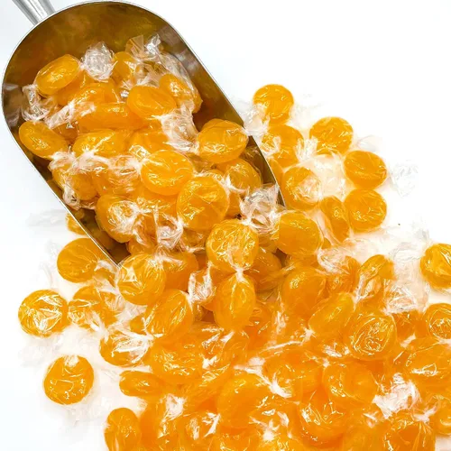 Vista 6 de Caramelos duros de caramelo, discos envueltos individualmente, 1 libra, paquete de 1