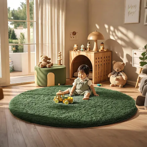 Vista 178 de Ophanie - Alfombras para sala de estar, antideslizante y suave, de felpa grandes y peludas para dormitorio, peludas para niños y niñas, decoración