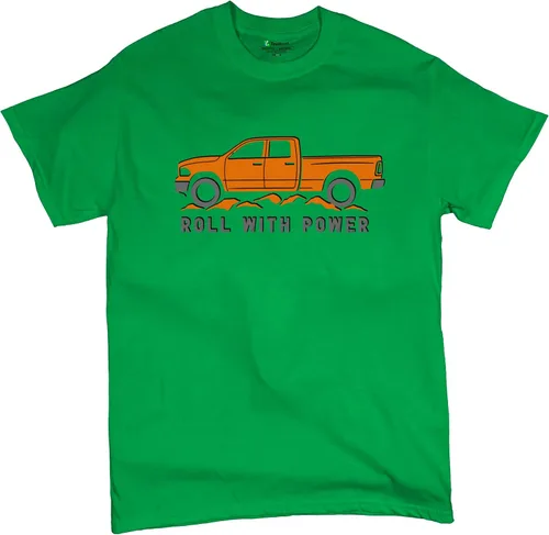 Vista 64 de Tee Hunt Camisetas gráficas y camisetas sin mangas para hombre Roll with Power Pickup Truck
