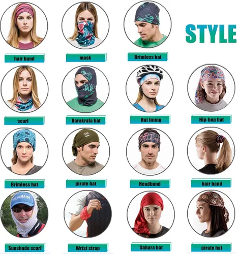 Vista 5 de Máscara facial media para polvo, viento, protección solar, sin costuras, tubo 3D, bandana para hombres y mujeres, US123