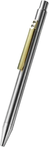 Vista 10 de Hamans Bolígrafo de 5.39 pulgadas de longitud, aleación de titanio, bolígrafo con clip, bolígrafo de bolsillo de escritura para negocios, oficina