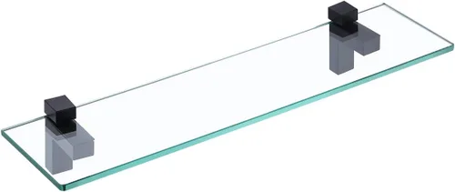 Vista 10 de KES BGS3201S40-2 - Estante de cristal de pared para baño, estante de 16 pulgadas montado en la pared, acabado de níquel cepillado, BGS3201S40-2