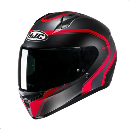 Vista 10 de Casco integral de motocicleta HJC C10 Elie con visera Pinlock HJ-34P, aprobado por DOT (MC3HSF, Mediano)