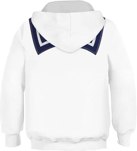 Vista 2 de Sudadera con capucha para hombre diseño de malvavisco para disfraz de Halloween