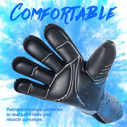 Vista 3 de WVVOU Guantes de Portero de Fútbol para Jóvenes y Adultos (Talla 7-10, 3 Estilos) Guantes de Portero de Alto Rendimiento Guantes de Fútbol