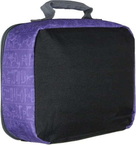 Vista 3 de Bioworld Yu-Gi-Oh - Lonchera con aislamiento de mago oscuro, bolsa de almuerzo con soporte para tarjetas intercambiables, 10 pulgadas