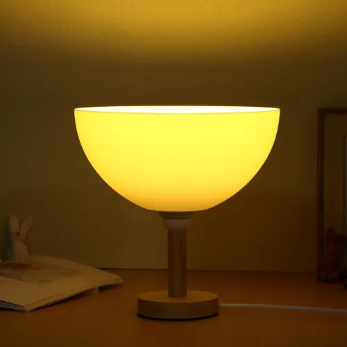 Vista 8 de Yardwe 4 piezas de repuesto de pantalla de lámpara de plástico, pantalla de pie de 10 pulgadas, cuenco blanco para lámpara de pie LED antorcha