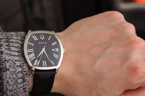 Vista 4 de Bulova 96B290 Reloj analógico de cuarzo negro para hombre Negro