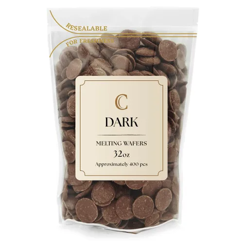 Vista 32 de Merckens - Bolsa de obleas de chocolate para derretir a granel, perfecta para sumergir, postres, hornear y más (1 libra, verde claro) (paquete de 3)