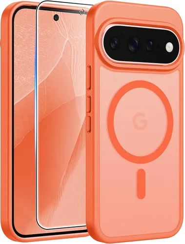 Vista 89 de FNTCASE - Funda para iPhone 16 Pro: magnética, mate, translúcida, de grado militar, protectora contra caídas, resistente, fina, duradera y a prueba