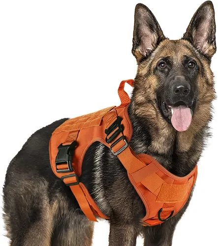 Vista 20 de rabbitgoo - Arnés táctico para perros pequeños, arnés resistente para mascotas con asa, chaleco de servicio sin tirones para razas pequeñas, chaleco