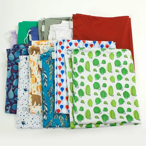 Vista 7 de OsoCozy Forro para pañales de tela, reutilizable, lavable, impermeable, con cordón. Excelente para cubos de pañales, basura, lavandería, reciclaje