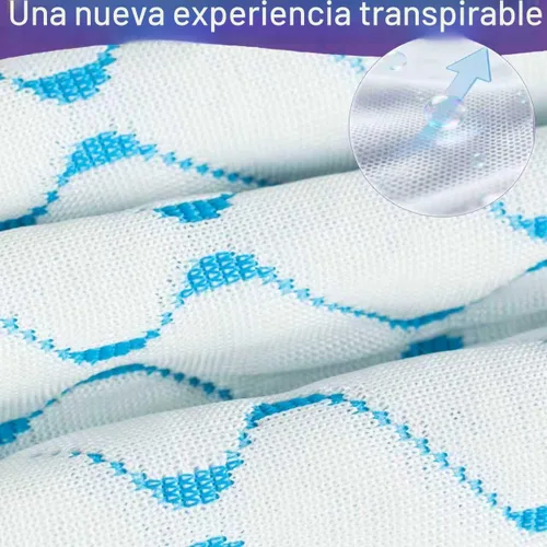 Vista 3 de VAINOC - Almohadas de espuma viscoelástica tamaño estándar, conjunto de 2, almohada firme de enfriamiento ajustable para dormir de lado, espalda