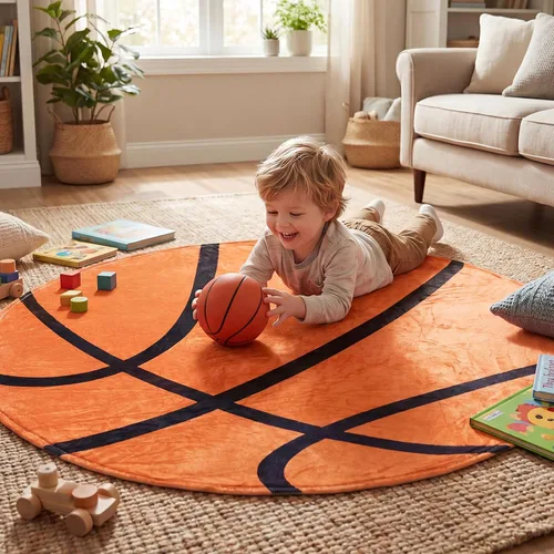 Vista 5 de SeaRoomy Manta de pelota deportiva, 60 pulgadas, redonda de franela suave, manta novedosa para adultos y niños, regalo de broma para adolescentes