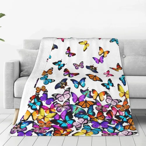 Vista 13 de Manta de flores de gato, suave, cálida, ligera, acogedora manta de felpa para cama, sofá, oficina, decoración de regalos para niños y mujeres, 50 x
