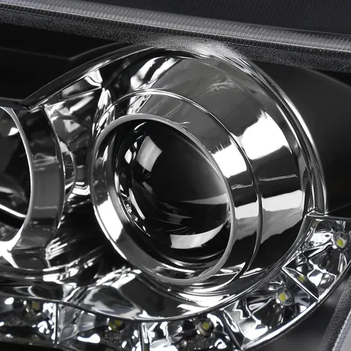 Vista 8 de SPEC-D TUNING Faros LED Proyectores Negros Compatibles con Volkswagen Jetta/Bora Mk4 1999-2004, Conjunto de Faros Izquierdo + Derecho