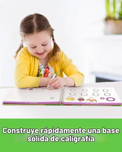 Vista 4 de Coogam Libro de ejercicios para aprender a escribir, Libro de práctica de números y letras, Alfabeto ABC Palabras de vista Escritura a mano Juguete