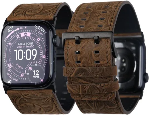 Vista 19 de Tefeca Correa Dual Series Compatible con Apple Watch Ultra 2/Ultra 49mm, Series 10 46mm, Series 9/8/7 45mm, SE2/SE/6/5/4 44mm