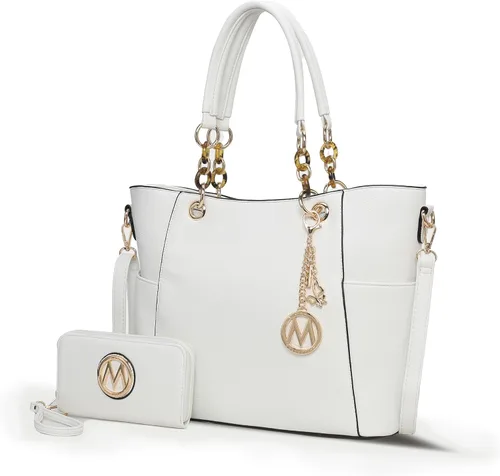 Vista 53 de MKF Collection - Juego de bolsa de mano para mujer, con cartera y asa superior, de piel vegana