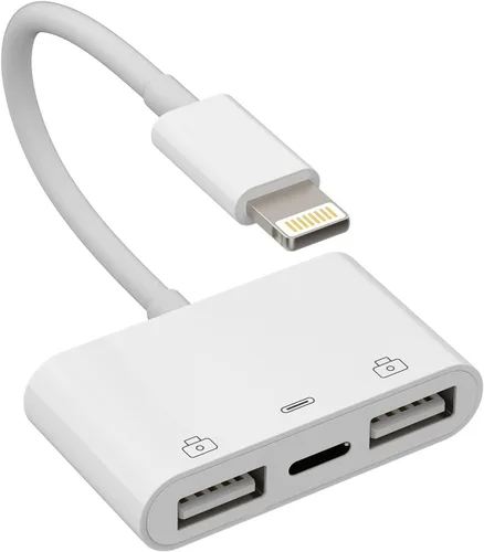 Vista 10 de Adaptador Lightning macho a USB hembra, cable OTG de sincronización de datos compatible con iPhone 13 11 12pro Max Mini XR X XS 8 7 SE Plus