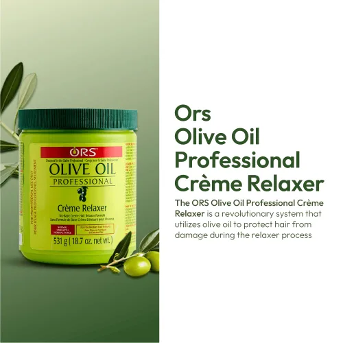 Vista 7 de ORS Aceite de oliva profesional crema relajante fuerza normal 18.75 onzas