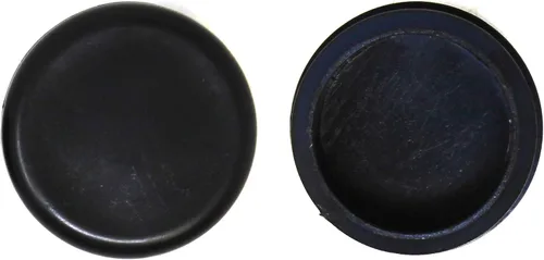 Vista 7 de Tapa de extremo de tubo redondo de 1.5 pulgadas, tapón de extremo de orificio negro de plástico, tapón de cubierta de tubo de diámetro exterior