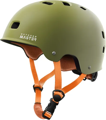 Vista 15 de OutdoorMaster - Casco de patineta y ciclismo, dos forros extraíbles, ventilación, para varios deportes, scooter, patinaje en línea, patinaje