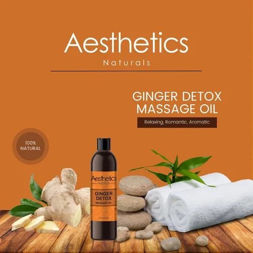 Vista 2 de Aceite de masaje Aesthetic Naturals (desintoxicación de jengibre)