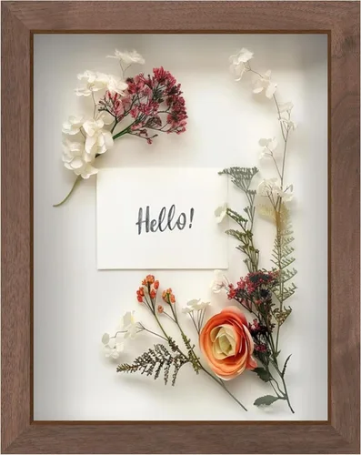 Vista 34 de FrameWorks Marco de Caja de Sombra de Madera Negra de 8" x 8" – Vitrina con Parte Trasera de Fieltro Suave, Caja de Memoria con Vidrio Templado