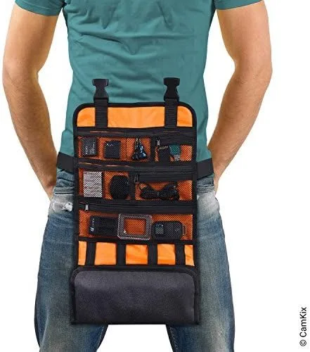Vista 2 de CamKix Bolsa enrollable con cintura/correa de hombro compatible con GoPro Hero y DJI osmo Action + otras cámaras de acción/compactas - Múltiples