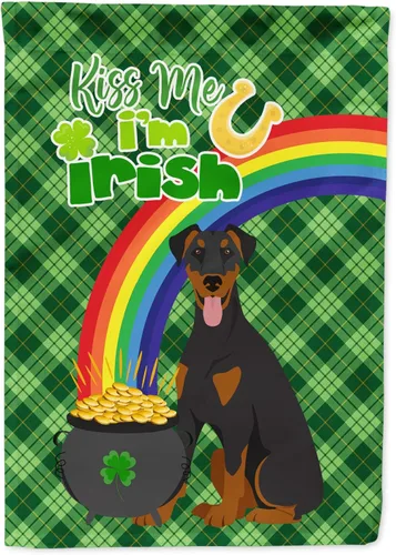 Vista 106 de Caroline's Treasures WDK4731GF - Bandera decorativa para jardín del día de San Patricio, color negro y tostado, Airedale Terrier, para jardín