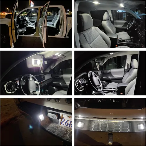 Vista 2 de 12 piezas de bombillas de luz interior LED blancas para Chevy Silverado/GMC Sierra 1999 2000 2001 2002 2003 2004 2005 2006 Bombillas LED blancas