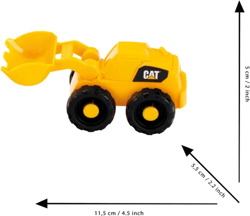 Vista 5 de Klein CAT Caterpillar Construction Site Mega Set, 3 piezas Bulldozer/Hauler/Loader, escala 1:50, edades 18 meses + Multicolor