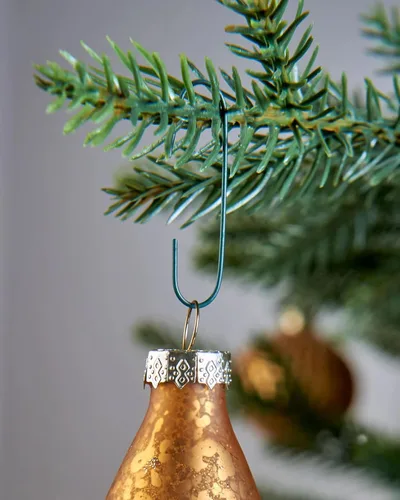 Vista 3 de 300 ganchos para adornos navideños, color verde