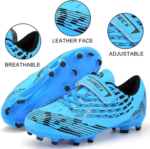 Vista 6 de Zapatos de fútbol para niños, zapatos de fútbol para niñas, zapatos de fútbol FGAG para interiores y exteriores, zapatos de entrenamiento para niños