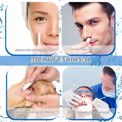 Vista 4 de 1000 rollos de gasa dental, almohadillas de algodón, buenas, tapones absorbentes para la nariz, rollos de algodón dental, bolas de hisopos
