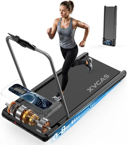 Vista 9 de Walking Treadmill Pad with 0–8% Incline, 2.5HP ，4-in-1 Treadmill with Handle，Perfect for Running, Walking & Under-Desk Use，Quiet Operation for Home