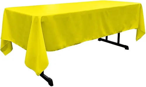 Vista 35 de New Creations Fabric & Foam Inc - Mantel rectangular de popelina de poliéster de 60 pulgadas de ancho por 120 pulgadas de largo. (Avocado)