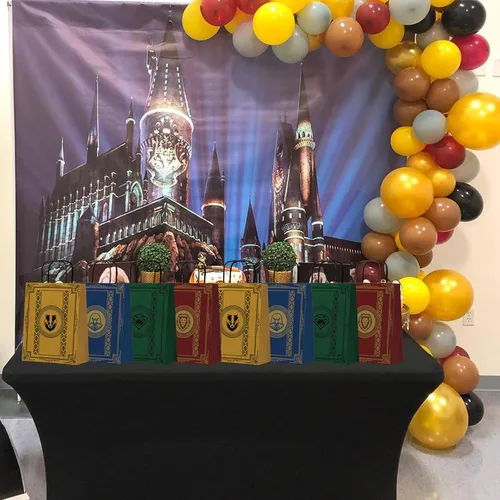 Vista 7 de Top Hubsch Magical Wizard - Bolsas de regalo para fiestas, 24 bolsas de regalo para niños y niñas, decoración de fiesta, mago, escuela, bolsas
