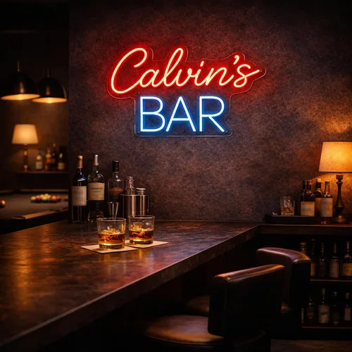Vista 12 de Letrero de barra de neón personalizado para bar en casa, hecho a mano, regulables, personalizables, barras de neón 3D, letrero de luz de cerveza
