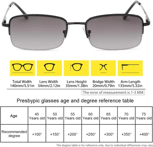 Vista 3 de K.LAVER Lentes de lectura de lente completa, bloqueo de luz azul, protección UV400, lentes de sol con lentes de lectura para hombres y mujeres, 3.5x